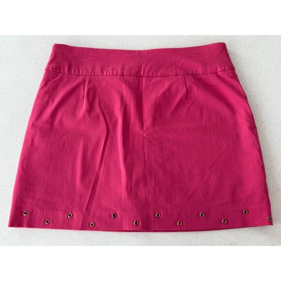 Attyre Women's Skort Size 8, Bright Pink with Metal Eyelet Accents - Picture 2 of 5